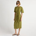 Mali | Noa Organic Cotton T-Shirt Wrap Dress in Size Small