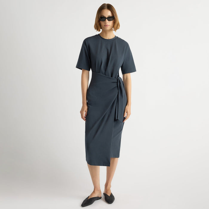 Mali | Noa Organic Cotton T-Shirt Wrap Dress in Size Small