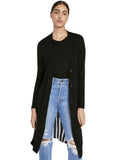 NOLA STRIPED BACK CARDIGAN - BLACK/MOONDUST STRIPE