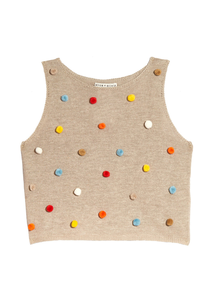 NORMA POM POM SHELL - TAN/MULTI