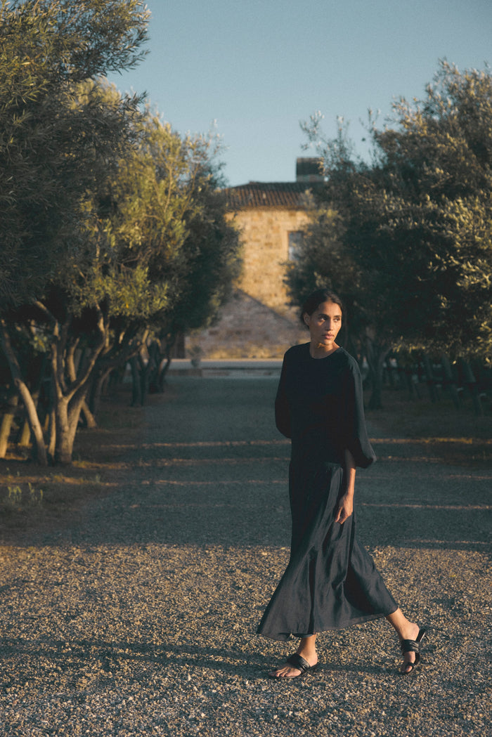 Aya | Octavia Balloon-Sleeve Dress in Size Small