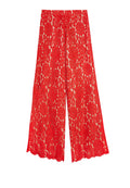 OLSEN BK ZIP ANKLE PANT - APPLE
