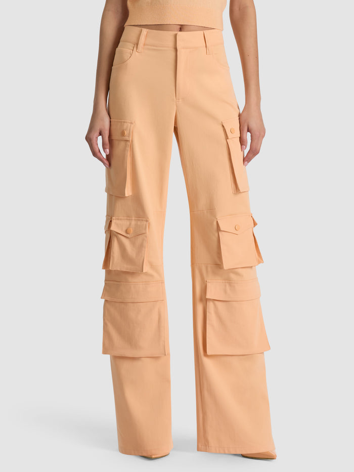 OLYMPIA CARGO PANT - LIGHT PEACH