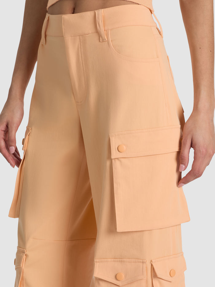 OLYMPIA CARGO PANT - LIGHT PEACH