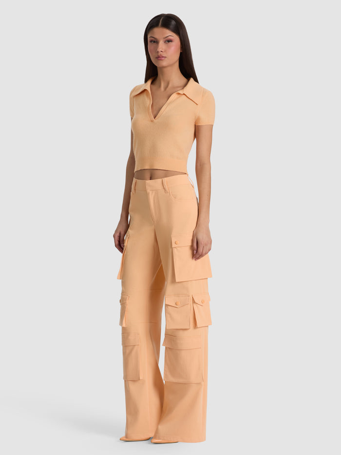 OLYMPIA CARGO PANT - LIGHT PEACH