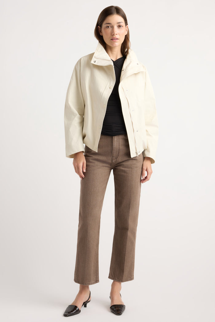 Renée | Padma Two-Way Zip Collared Jacket in Size Small