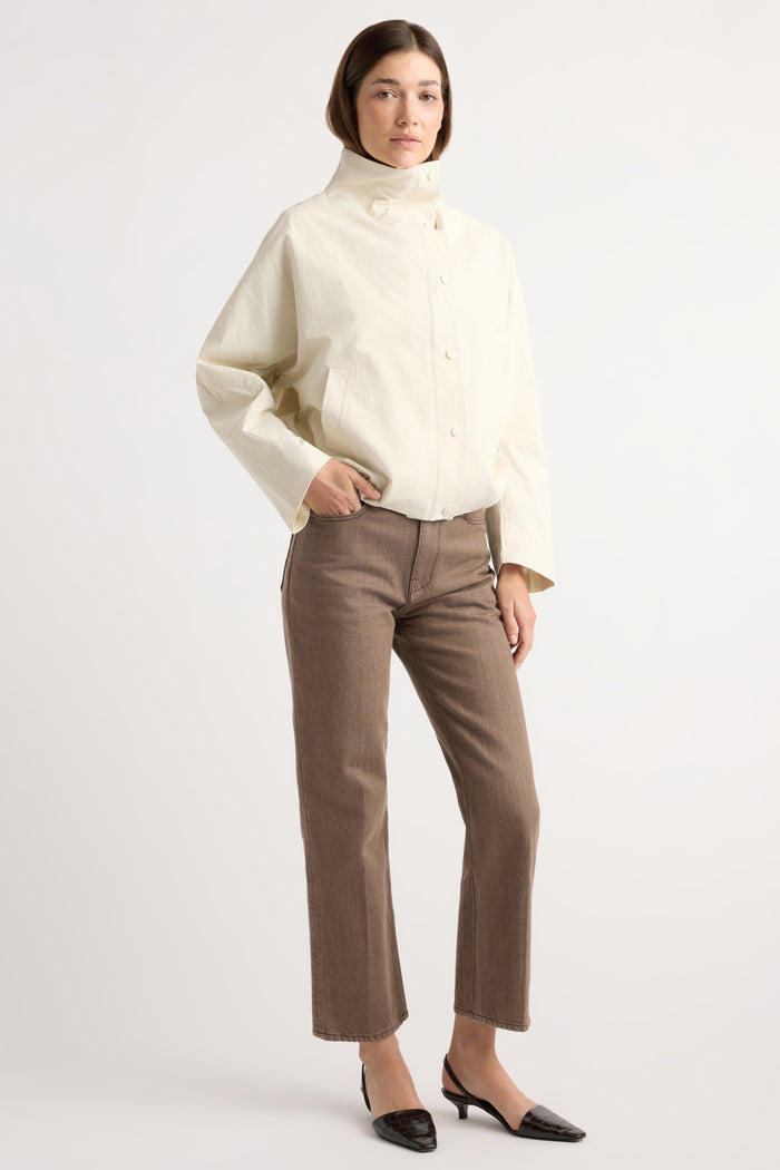 Renée | Padma Two-Way Zip Collared Jacket in Size Small