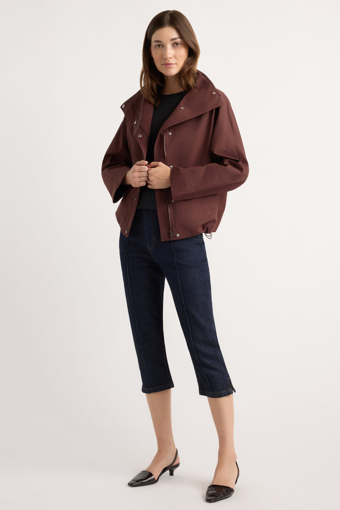 Renée | Padma Two-Way Zip Collared Jacket in Size Small