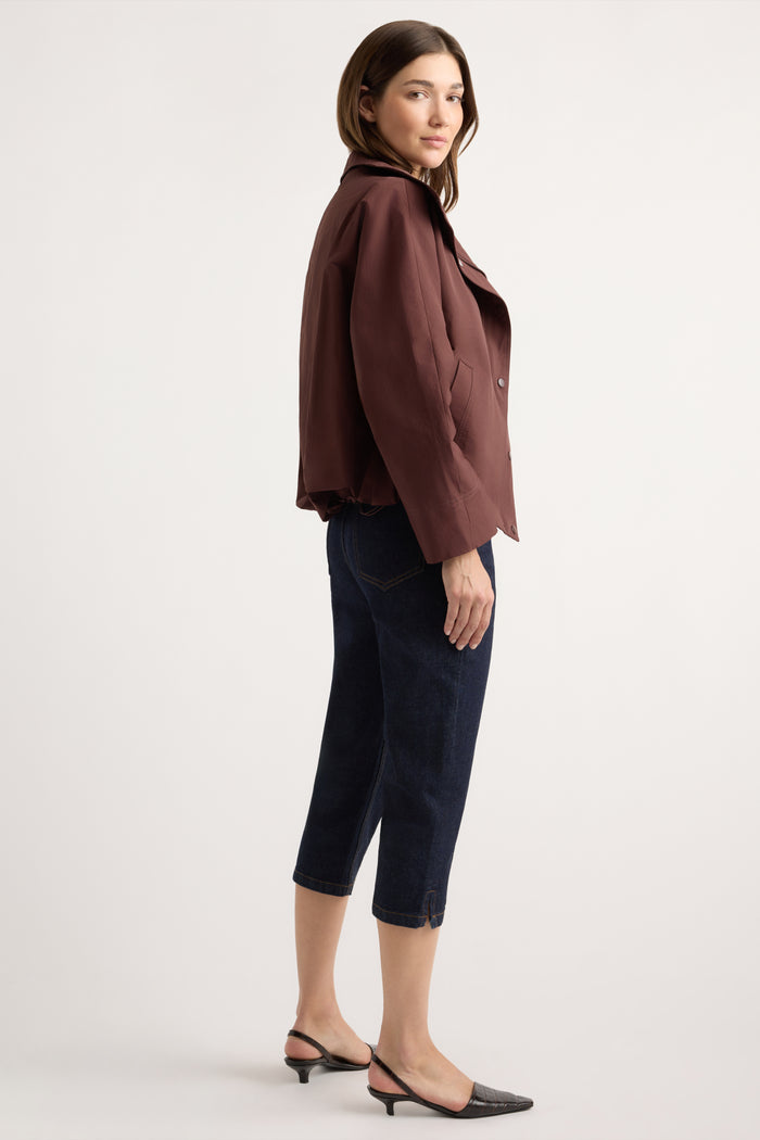 Renée | Padma Two-Way Zip Collared Jacket in Size Small
