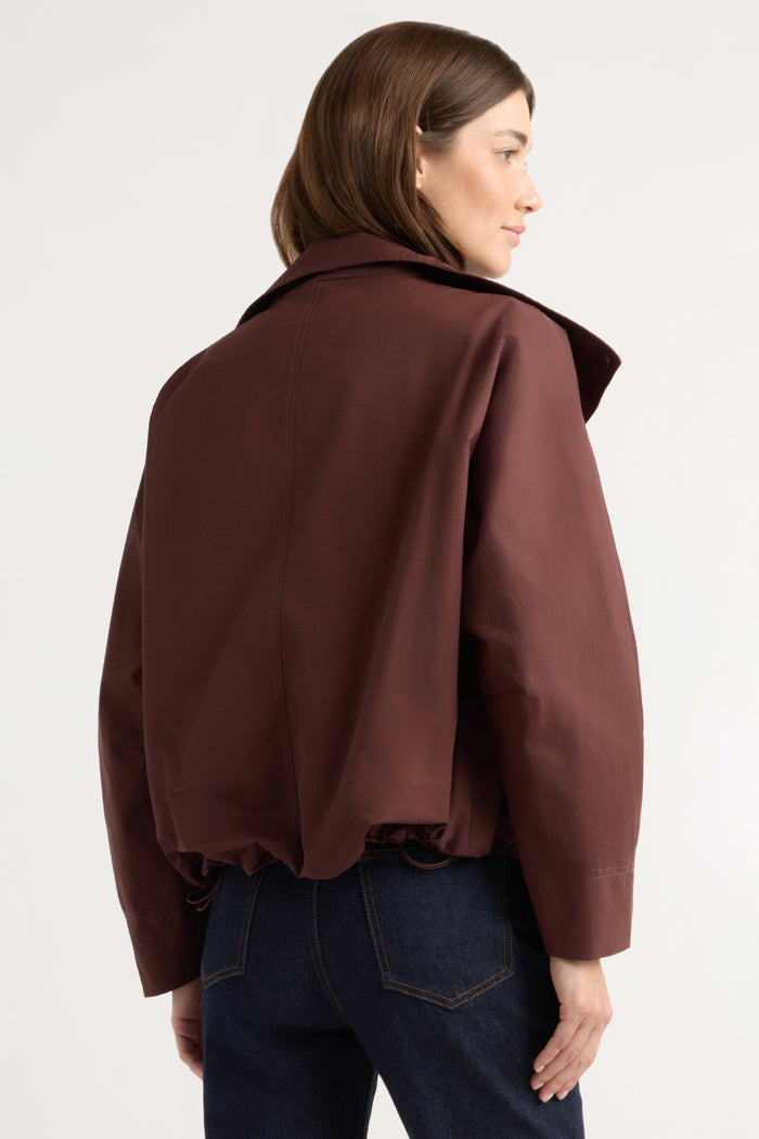 Renée | Padma Two-Way Zip Collared Jacket in Size Small