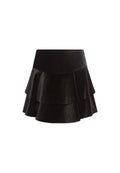 PALOMA RUFFLE MINI SKIRT - BLACK