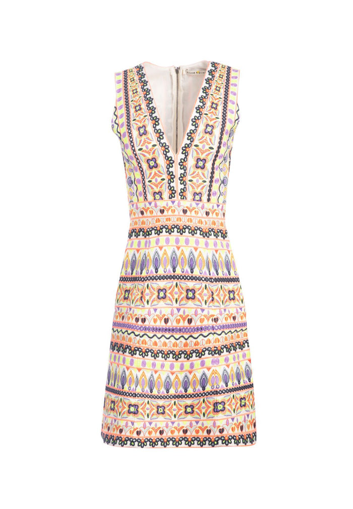 PATTY EMBR LW VNK SMD LNTRN DS - OFF WHITE/MULTI