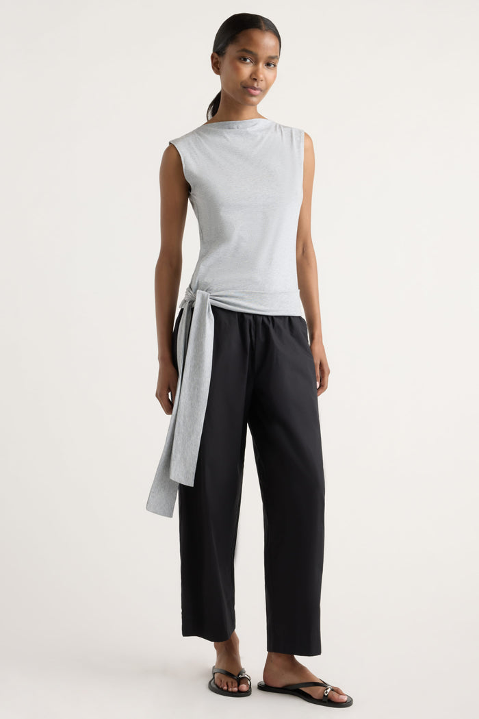 Isilda | Paula Stretch-Waist Organic Cotton Pant in Size Extra Small