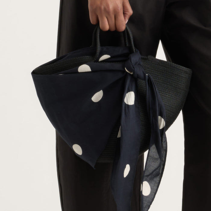 Piper Lightweight Polka Dot Triangle Scarf