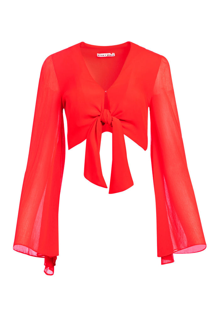 PRIJA TIE WST FLR SLV CRP BLSE - BRIGHT POPPY