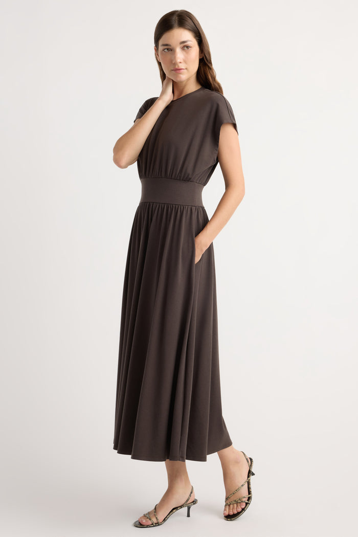Renée | Prima Jersey Midi Dress in Size Small