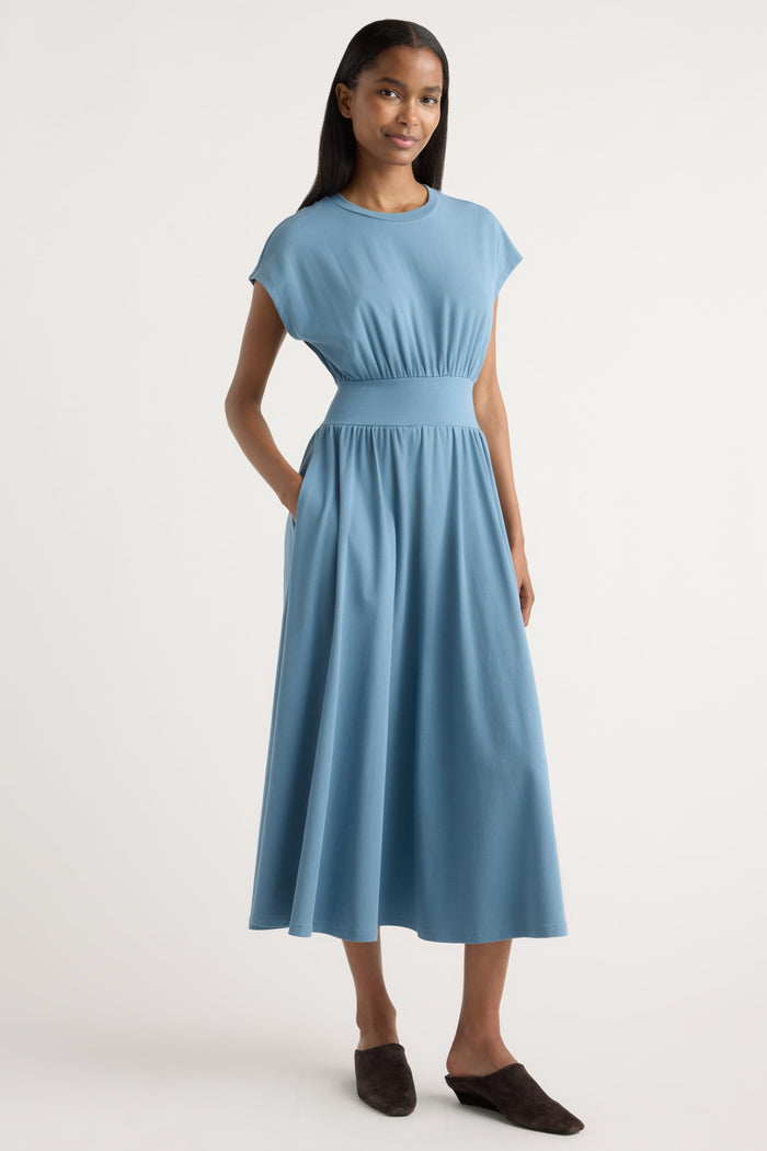 Isilda | Prima Jersey Midi Dress in Size Extra Small