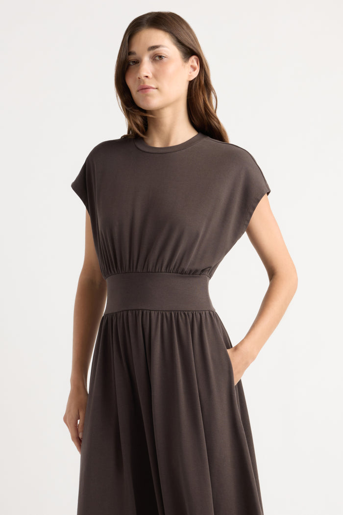 Renée | Prima Jersey Midi Dress in Size Small