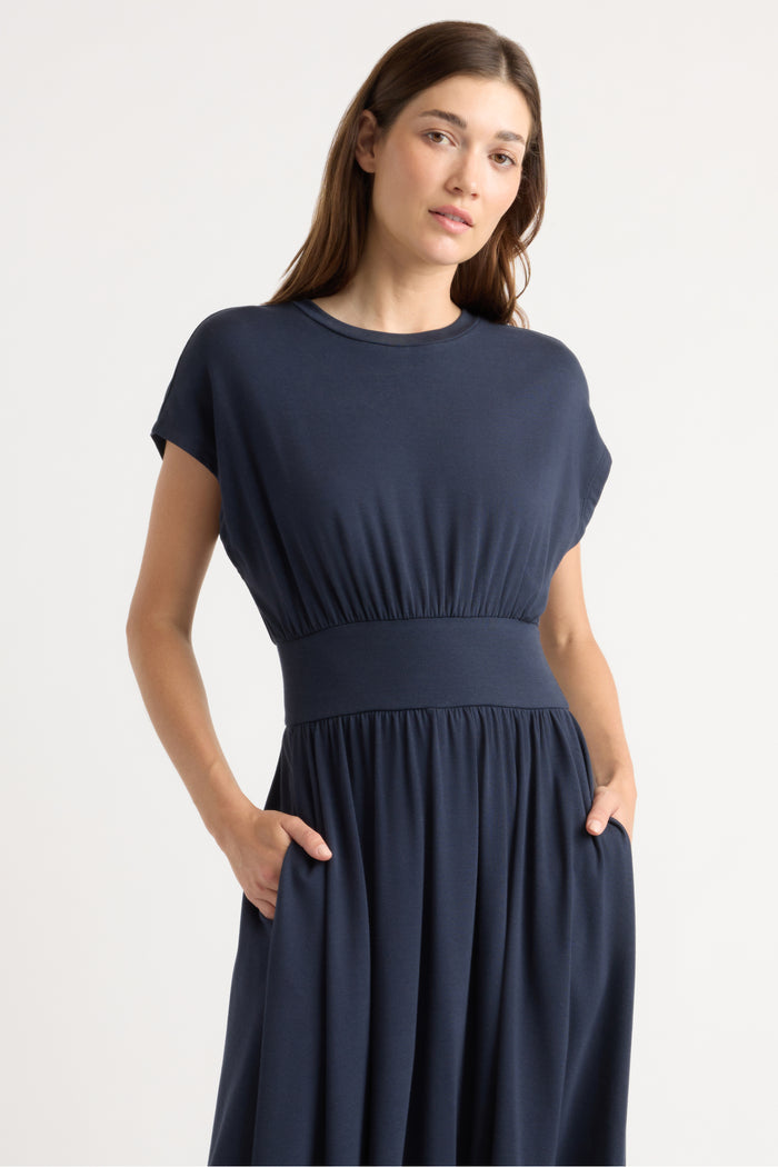 Renée | Prima Jersey Midi Dress in Size Small