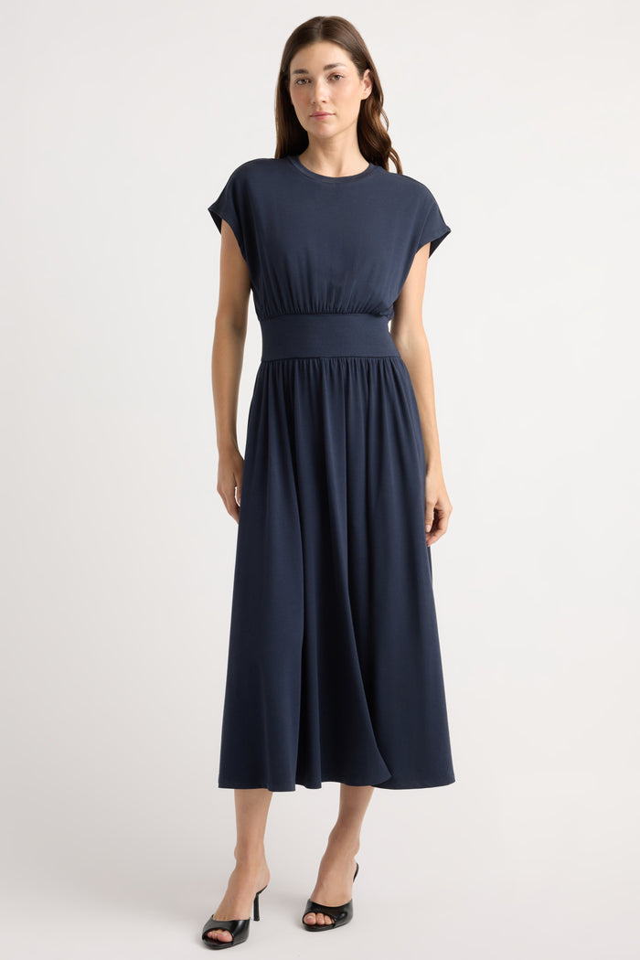 Renée | Prima Jersey Midi Dress in Size Small