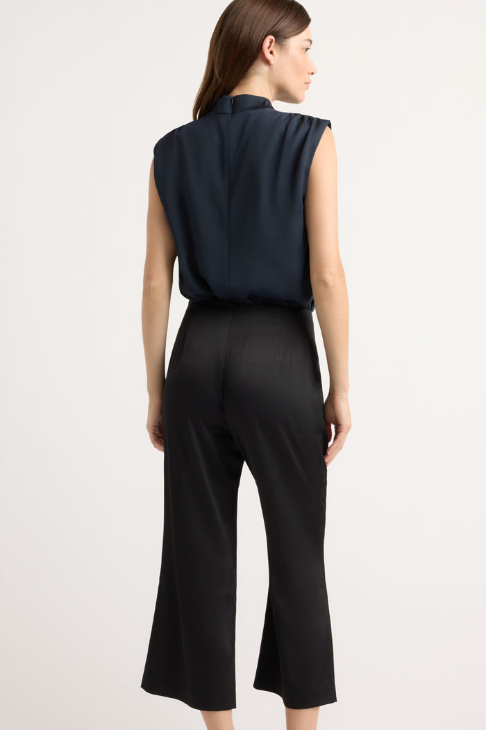Renée | Priscilla Satin Kick Flare Pant in Size Extra Small