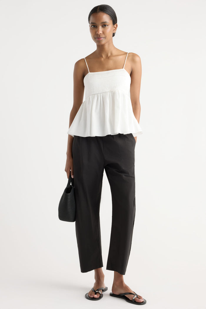 Isilda | Priya Stretch-Waist Barrel-Leg Pant in Size Extra Small