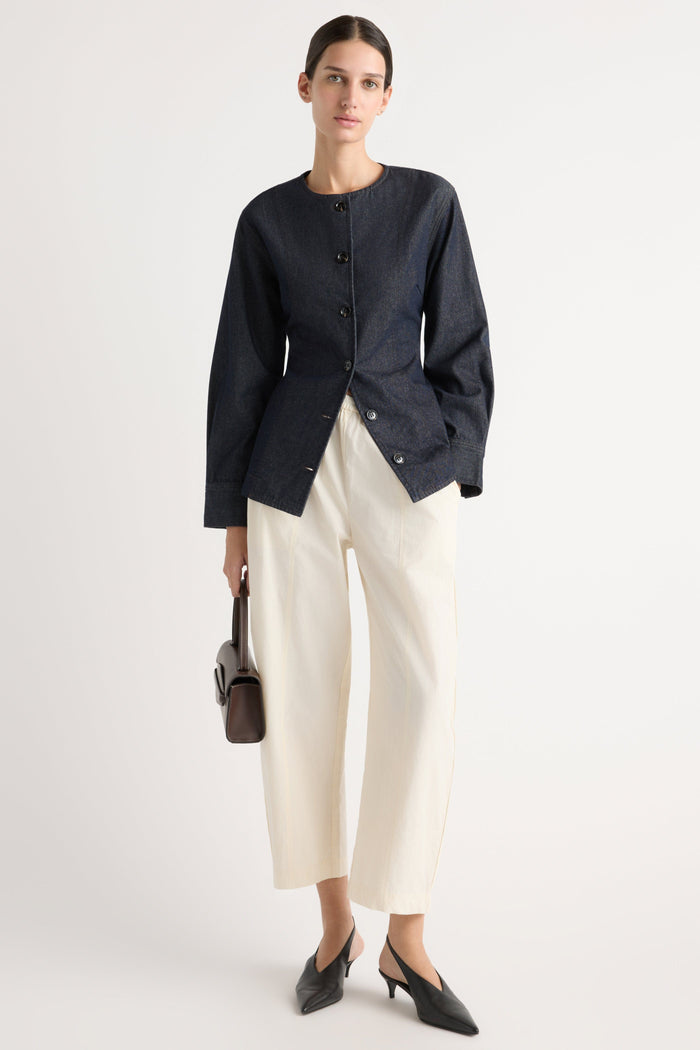 Karolina | Priya Stretch-Waist Barrel-Leg Pant in Size Extra Small