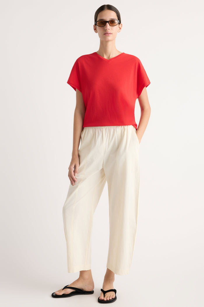 Karolina | Priya Stretch-Waist Barrel-Leg Pant in Size Extra Small