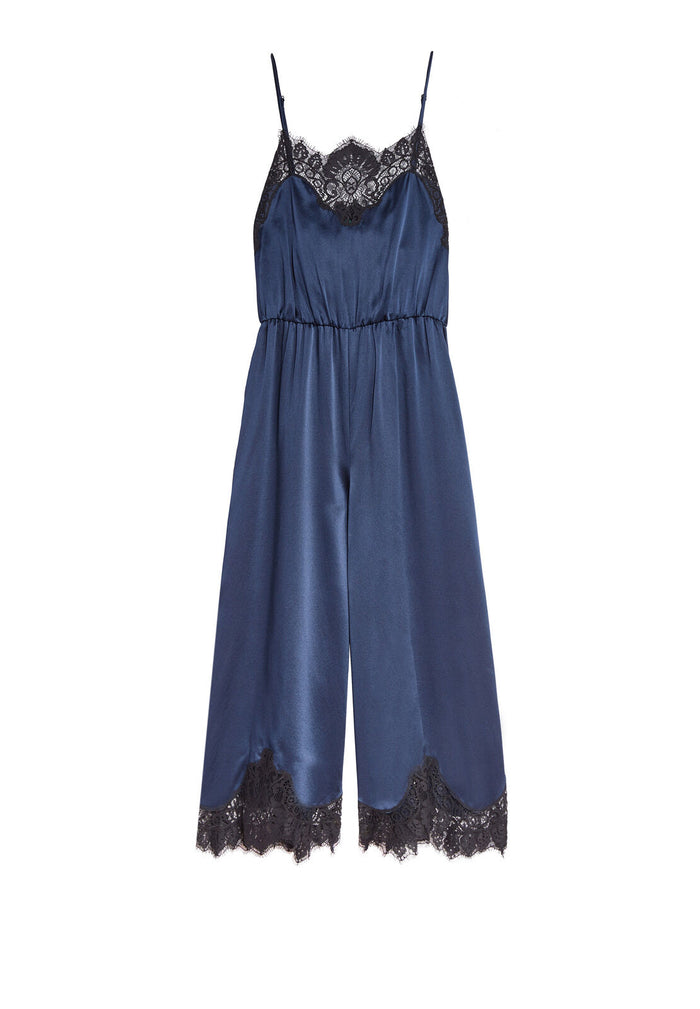 QUINCY LACE COMBO GAUCHO JUMP - NAVY/BLACK