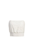 RAEGAN SMCKD EYELT EMB TBE TOP - OFF WHITE
