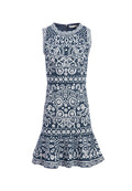 RAPUNZEL EMBR SLVLSS DRESS - BREAKDOWN/OFF WHITE