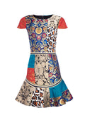RAPUNZEL PATCHWORK MINI DRESS - MULTI