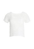 REBA BOAT NK CROPPED PULLOVER - OPTIC WHITE