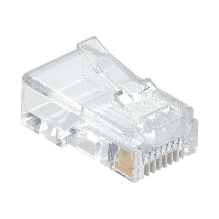 RJ45 (8P8C) Plug for Stranded Flat Wire 100pk