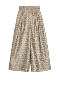ROCCO HW PLEATED BK ZIP GAUCHO - GOLD/NATURAL