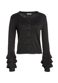 RUTHY CARDIGAN - BLACK METALLIC