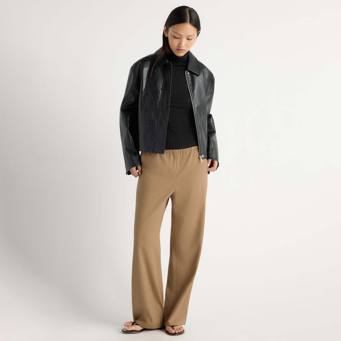 Ryder Wool-Blend Stretch-Waist Pant
