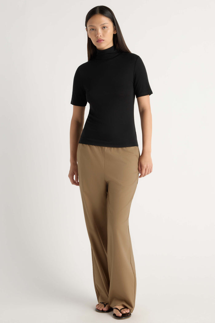 May-Li | Ryder Wool-Blend Stretch-Waist Pant in Size Small