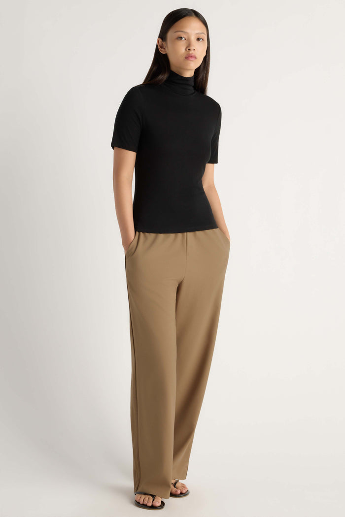 May-Li | Ryder Wool-Blend Stretch-Waist Pant in Size Small