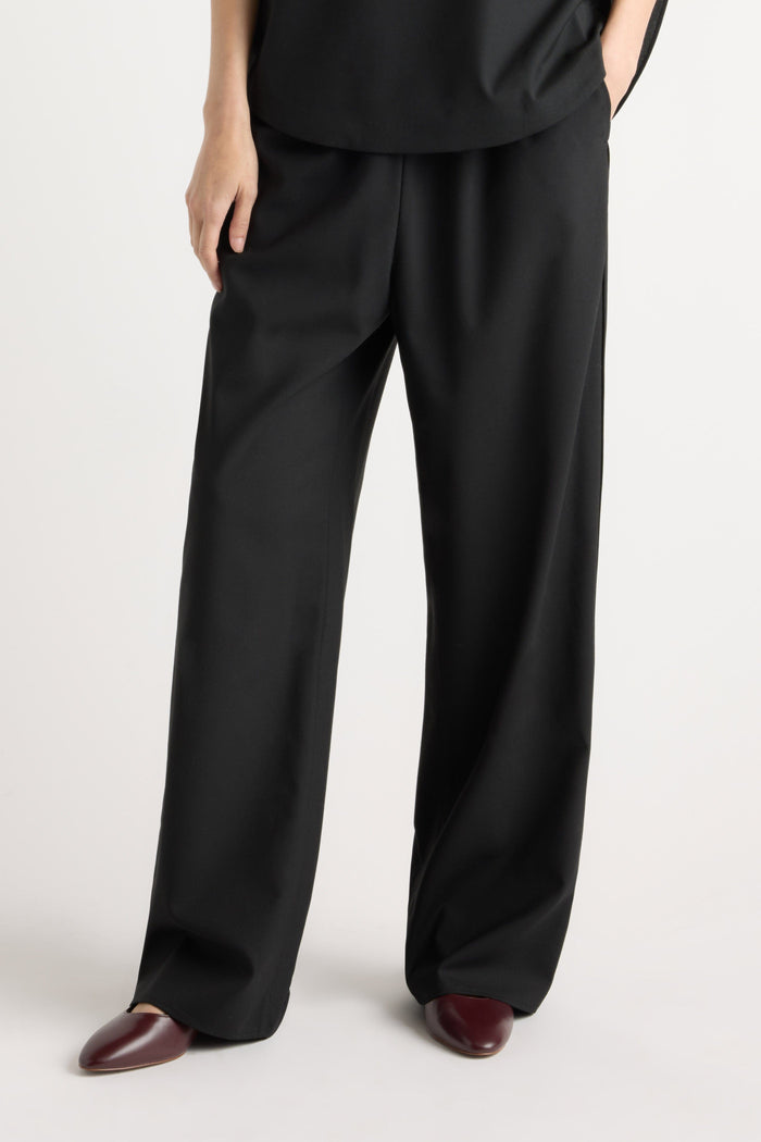 Charlotte | Ryder Wool-Blend Stretch-Waist Pant in Size Small