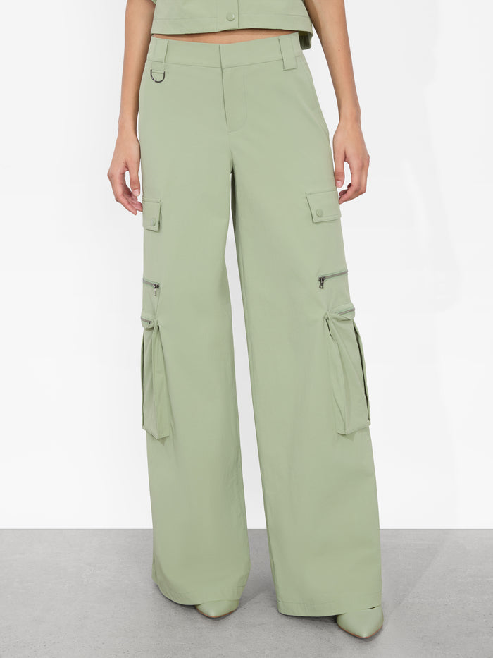 SARA CARGO PANT - SAGE