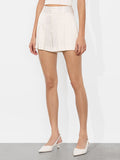 SIMON PLEATED SHORT - OFF WHITE