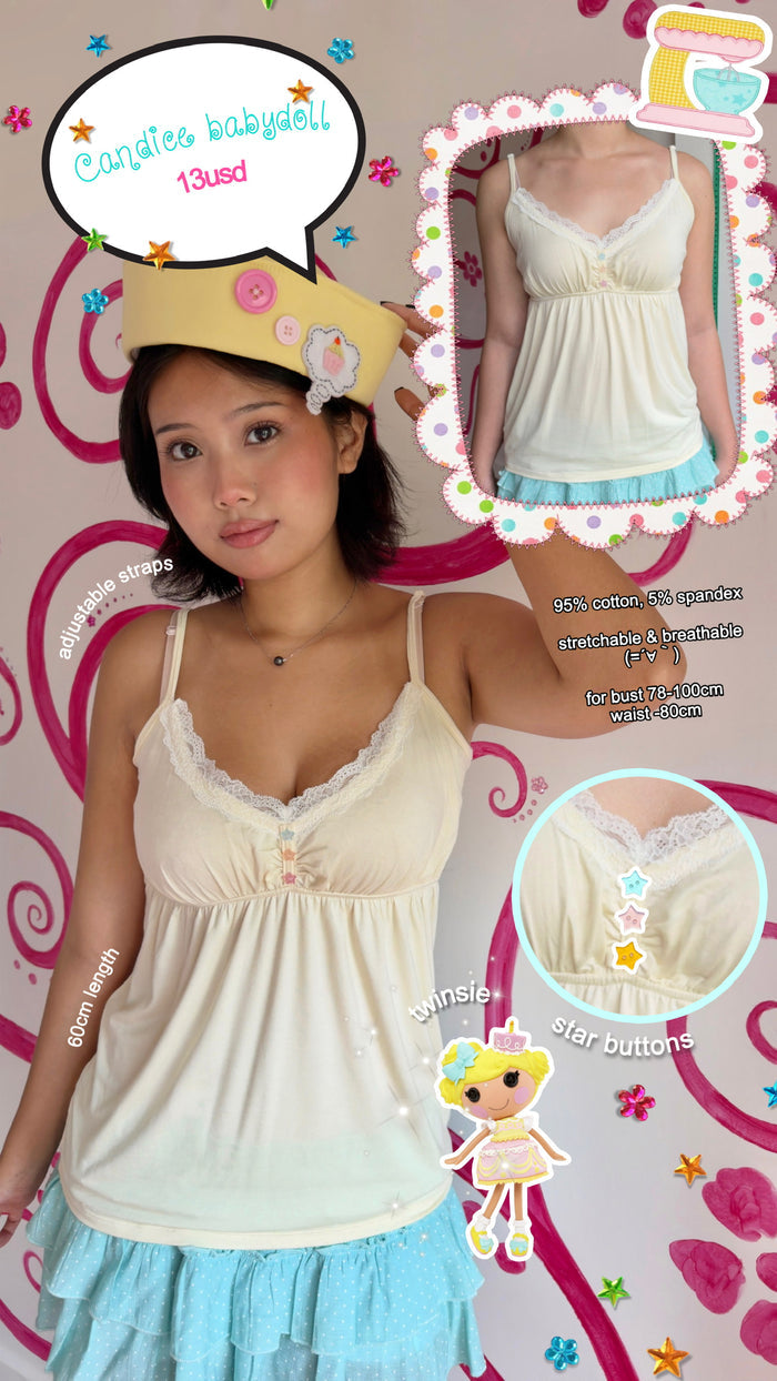 [Small defect] Candice babydoll top