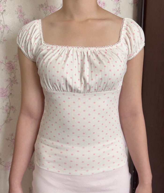 [Small defect] Muffin top (pink & brown)