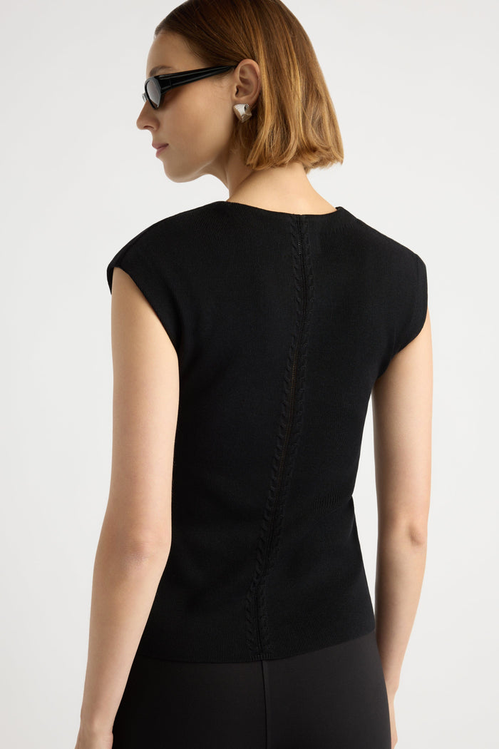 Mali | Solara Cotton Button Sweater Top in Size Small