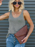 Solid Color Sleeveless Tank Top