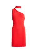 SOSHANA COLLAR ONE SHLDR DRESS - APPLE