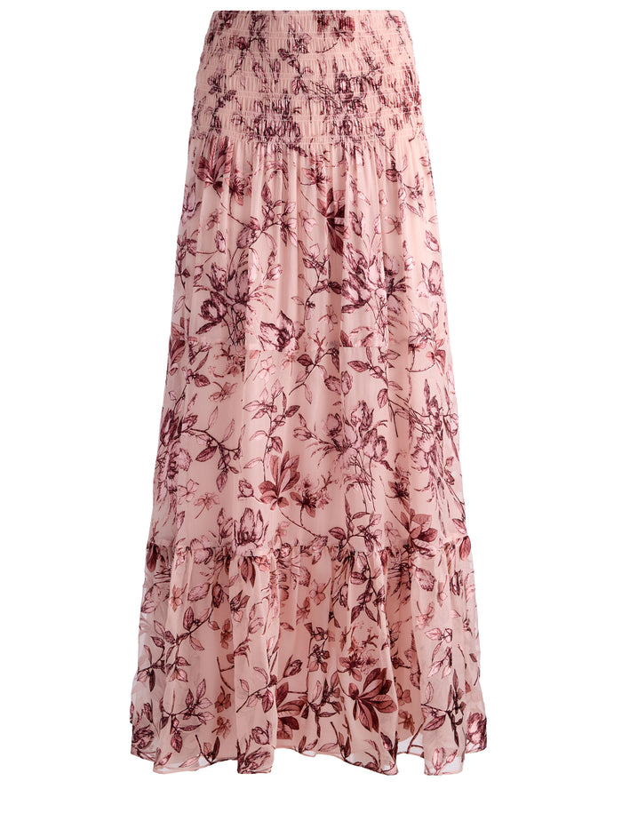STEVIE MAXI SKIRT - MYSTIC GARDEN ENGLISH ROSE