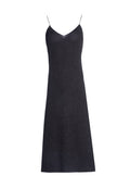 STILA FITTED SIDESLIT MIDI DRS - BLACK