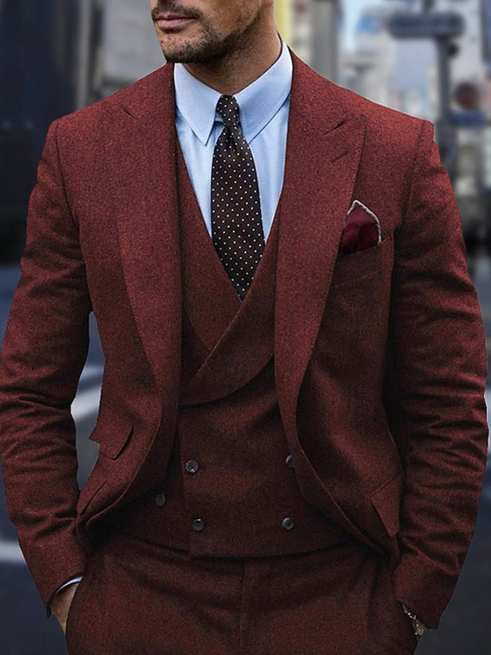 Suit Men Formal Two-Button Fit Timeless Look